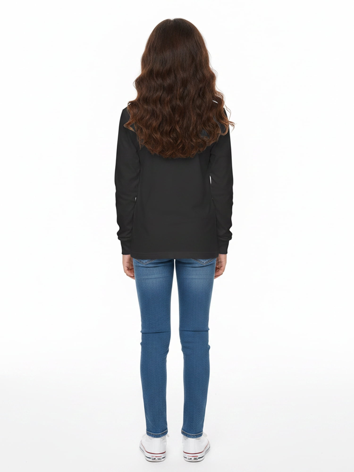 Wonder Nation Girls Graphic NASCAR Tee with Long Sleeves, Sizes 4–18