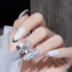 thumbnail image 3 of 6PCS Nail Art Jewelry Crystal Bell-Silver Bell Butterfly 7097 MFZFUKR CPB-DE-LYY400-1, 3 of 5