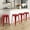 Red, variant on NiamVelo Counter Height Bar Stools Set of 4 Metal Bar Stools 30 inch Stackable Stools Modern Industrial Stools for Kitchen, Orange
