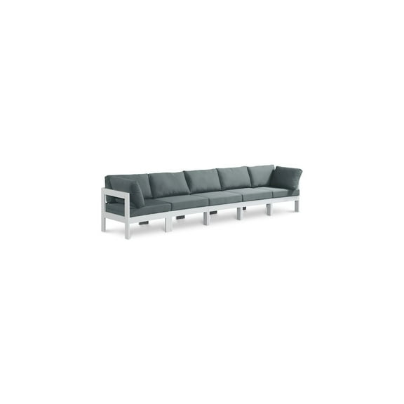 Meridian Furniture Nizuc Grey Outdoor Patio Modular Sofa