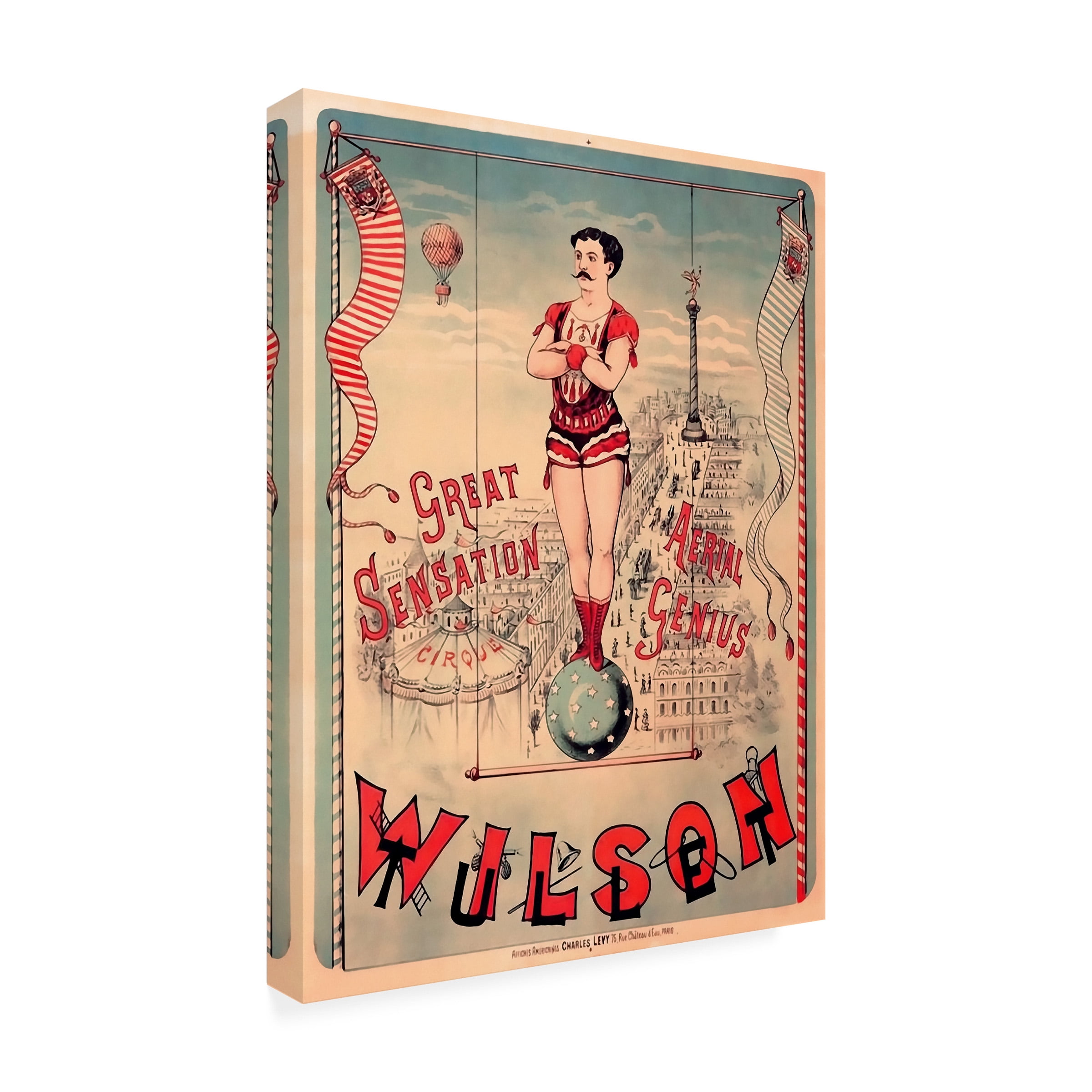 Trademark Fine Art 'Circus 1889' Canvas Art by Vintage Lavoie