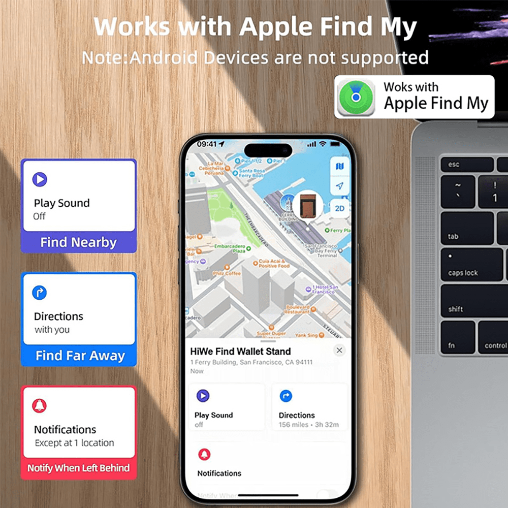 5.3" Bluetooth Tracker, Smart Tag with Keychain, Luggage Finder