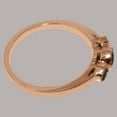 thumbnail image 5 of LBG British Made 9k Rose Gold Natural Sapphire Womens Promise Ring - 33 size options - Size 7, 5 of 7
