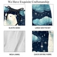 thumbnail image 4 of luoweisi Men's Beach Shorts Quick Dry Swim Trunks with Mesh Lining Galaxy Polar Bear 2XL, 4 of 5