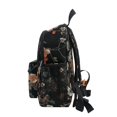 thumbnail image 4 of FORMRS School Backpack with Front Zippered Pocket 12" Student Travel Daypack, Black Flowers, 4 of 6