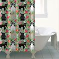thumbnail image 3 of Cute Bulldog Dog and Flower Florals Shower Curtain 72x84in ,Bathroom Decorative Shower Curtains Set with 12 Hooks,Modern Waterproof Washable Shower Curtain, 3 of 4