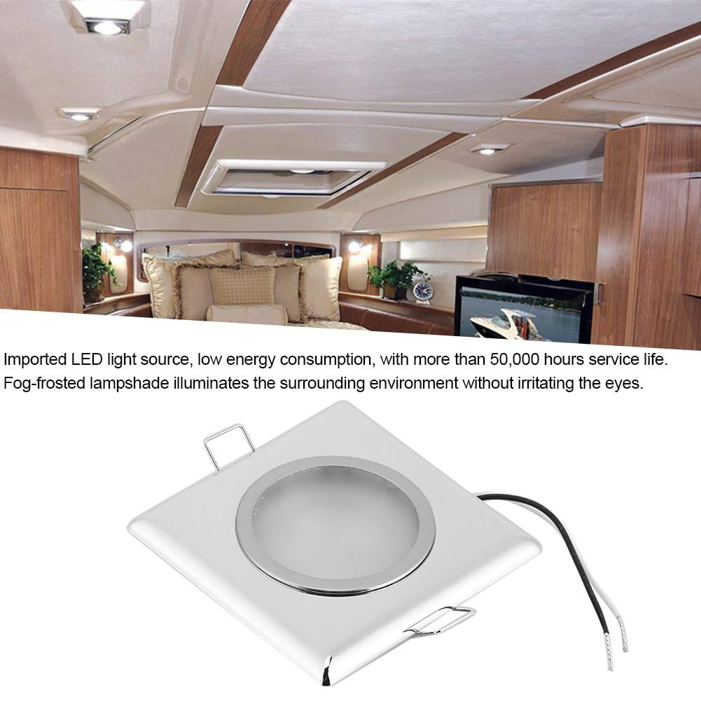 Ccdes RV Roof Light,Square LED Interior Ceiling Light Low Voltage Roof