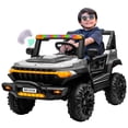 thumbnail image 1 of Camioneta Montable Eléctrico Con Control Remoto para niña niño con asientos de piel carro Todo terreno BCX-7 Enyz Led neon y muticolor Música Bluetooth edades de 2 a 5 años, 1 of 8