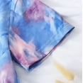 thumbnail image 5 of tarylea Baby Clothes Toddler Boys Girls Tie Dye Cotton Top Short Sleeve Shirts Crewneck Knot Front T Shirts Loose Fitted Tees, 5 of 8