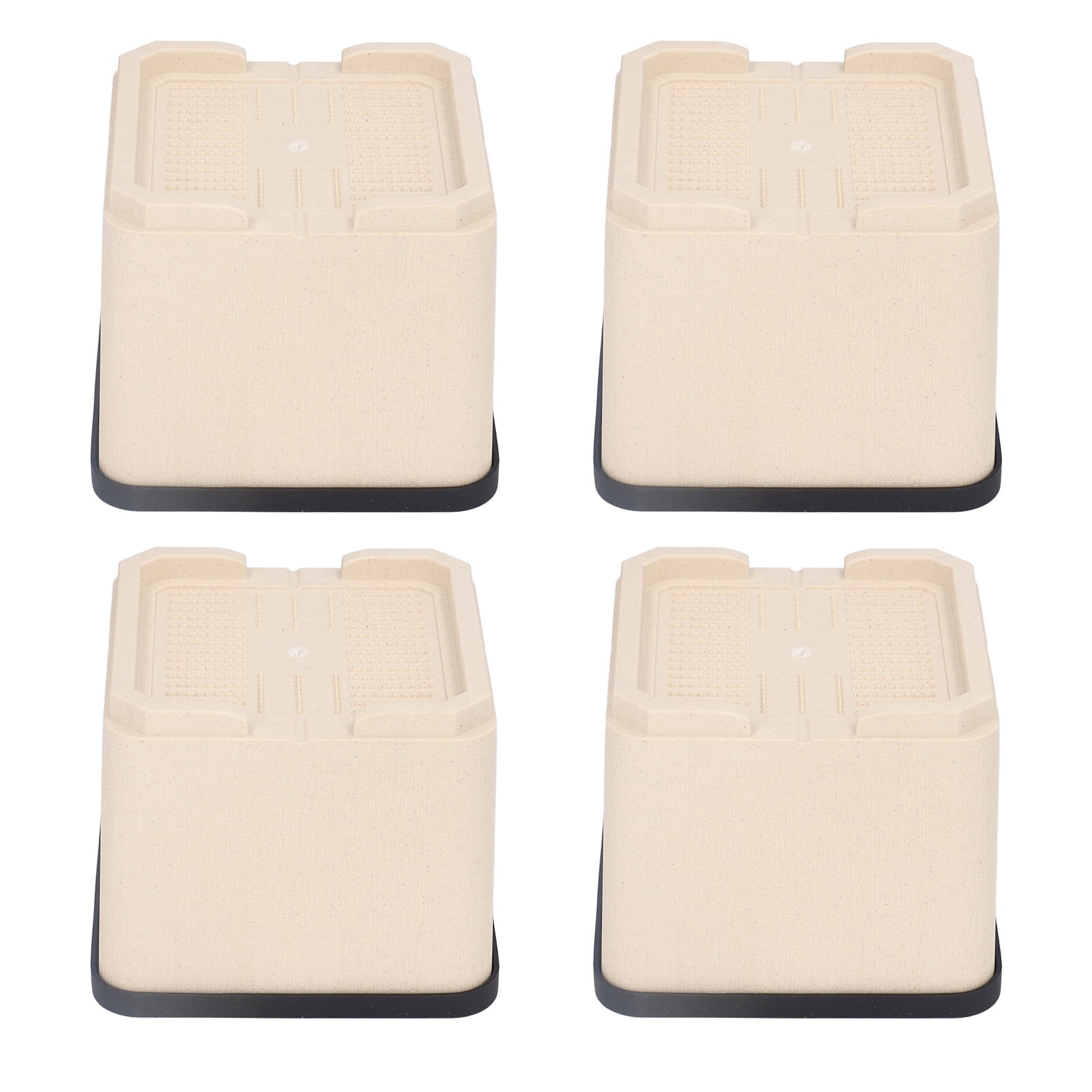 HElectQRIN 4Pcs Bed Risers Plastic Anti Vibration Pads Furniture Risers For Washing Machine