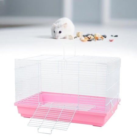 EHJRE Portable Hamster Cage Habitat with Handle Bed Nest House Travel Cage for Rabbit, Guinea Pig, Gerbil Rats, Squirrel, Mice, Small Animal