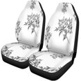 thumbnail image 1 of Juego de 2 fundas de asiento de coche ABPHQTO protector de asientos delanteros universal gris, 1 of 4