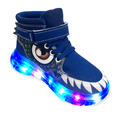 thumbnail image 1 of Tenis de Dinosaurio con luz led en la suela Luka Mon LM LED DINO AZUL, 1 of 5