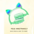 thumbnail image 3 of Rainbow Pop Bubble Wireless Bluetooth Headphone with Cat's Ears Decoration,On-Ear Headphones,Fidget Bluetooth Head-Mounted Stereo Headset,Fidget Toy for Children Adults,Green-Cat, 3 of 7