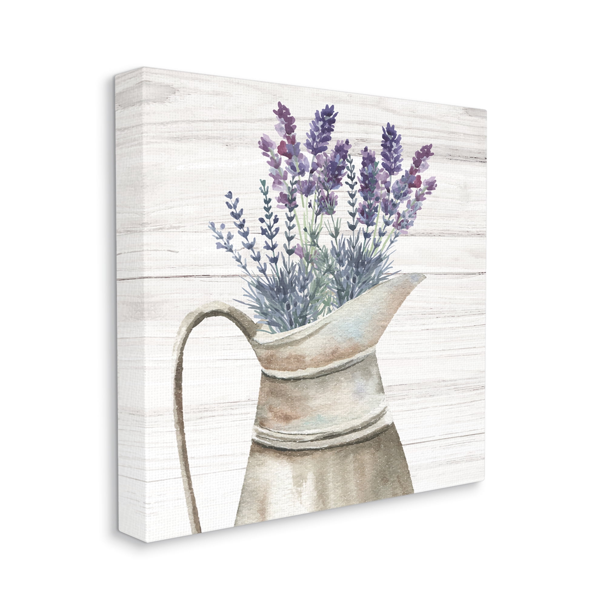 Stupell Lavender Sprigs Country Gardening Botanical & Floral Painting Gallery Wrapped Canvas Print Wall Art