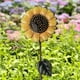 thumbnail image 4 of Yuarrent Estacas de girasol Girasol amarillo Decoración al aire libre Simulación Jardín Girasol Hierro Flor Césped Estatua Escultura para jardín Jardín y Patio, 4 of 6