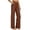 Coffee, variant on High Waist Effortless Wide Leg High Wirted ’s Casual Pants For Everyday Comfort And Style Breathable Loose Fit Trousers With Waistline, Size M