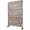 Brown, variant on Tcbosik 76"H x 48"W Metal Privacy Screen, Decorative Privacy Fence, Freestanding Privacy Panel for Balcony, Patio, Deck, Garden, Backyard, Brown