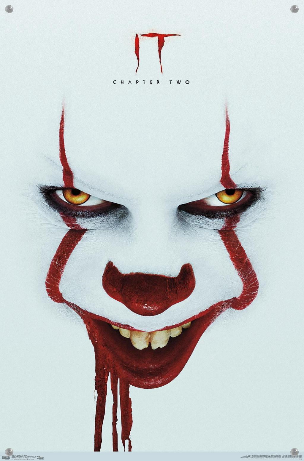 IT: Chapter 2 - Smile One Sheet Wall Poster with Push Pins, 14.725" x 22.375"