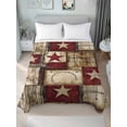 thumbnail image 4 of Texas Star Farm Flat Sheets Only Twin XL Size, Soft Breathable Bed Top Sheets for Mattress, Country Wood Grain Vintage Western Luxury Bedding Flat Sheets for Home Hotel Bedroom Bed Protection, 4 of 9
