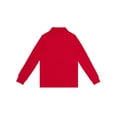 thumbnail image 2 of Smith's American Boys' Long Sleeve Pique Polo Color: red Size: 14 - 16, 2 of 3