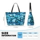 thumbnail image 4 of Fotbe Blue Kyanite Bolsa de Viaje para Playa - Resistente al Agua, Bolsa Tote de Gran Capacidad y Ligera con 7 Bolsillos para Mujeres y Hombres, 4 of 7