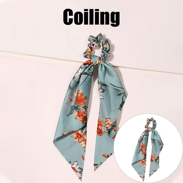 Pinzas para el cabello para mujeres, pinzas para peinar, pinzas para el cabello para niñas. Nuevas pinzas para el cabello con cinta larga de seda multicolor con efecto tie-dye que resaltan tu temperam