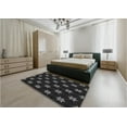 thumbnail image 4 of Ahgly Company Indoor Square Patterned Night Black Area Rugs, 7' Square, 4 of 6