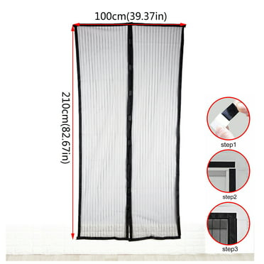 Magnetic Screen Door with Heavy Duty Mesh Curtain and Full Frame Seal ...