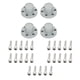 thumbnail image 5 of Tapacubos de metal 1.9 2.2 para 1/10 RC Crawler SCX10 II CC01 RC Car Parts, Set, con plata mate, 5 of 9