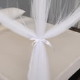 thumbnail image 5 of 4 Corner Hanging Bed Canopy Cover Net Bedding or Outdoors Netting Fit Twin, Full, Queen, King Bed Protection Bedroom Decorative,75"W x 84"L, 5 of 6
