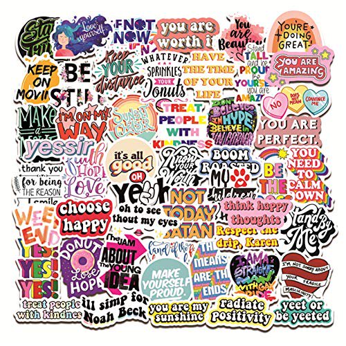 50 pcs inspirational stickers reward motivational sticker packs for