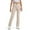 Beige, variant on Kids Boys Girls Straight Leg Dress Pants, High Stretchy School Uniform Pants with Pockets for 5-16 Years