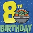 thumbnail image 2 of Boy's Star Wars: The Mandalorian 8th Birthday Grogu Bassinet Graphic Tee Royal Blue Medium, 2 of 5