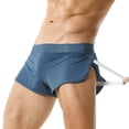 thumbnail image 2 of TAUWELL-ropa de dormir para hombre, pantalones cortos de malla transpirable, ropa interior Sexy, Bóxer suave, holgado, para estar en casa, 2 of 4