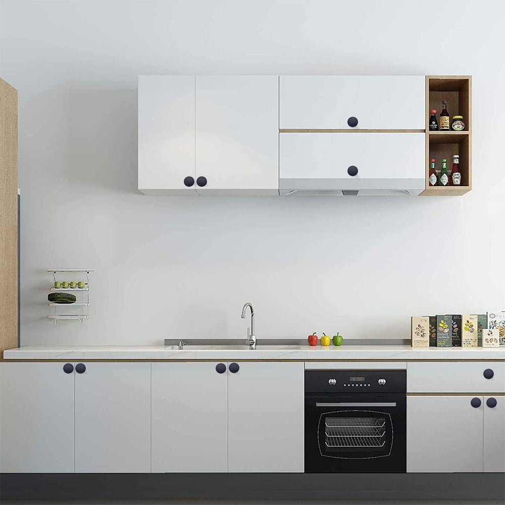 TBOUOBT Lot De 4 Poignées D'armoires De Cuisine, Boutons De Tiroir Pour Porte De Meuble De Placard Moderne,Fleur Ethnique Vintage Marron Baroque