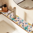 thumbnail image 2 of Yayeee Faucet Mat for Kitchen Sink 30" Diatomite Long Splash Guard Pad, Abstract Floral, 2 of 7