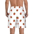 thumbnail image 3 of Naloa Hand Drawn Strawberry Men's Beach Shorts, Surfing shorts, Swim trunks, Quick Dry Swim Trunks for Surfing Beach Fun - 3X-Large, 3 of 9