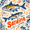 Blue Sardines Pattern, variant on Yayeee 100% Cotton Hand Towels for Bathroom 16" x 28" Soft Absorbent Kitchen Towel, Leaves Pattern