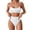 Bikini sets for women White, variant on FASHOFT Womens High Waisted Bikini Sets Sporty Two Piece Swimsuits Color Block Solid High Cut Bathing Suits Beach Pool Swimwear Black L
