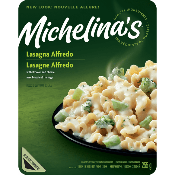 Michelina's Lasagna Alfredo with Broccoli And Cheese, 255 g