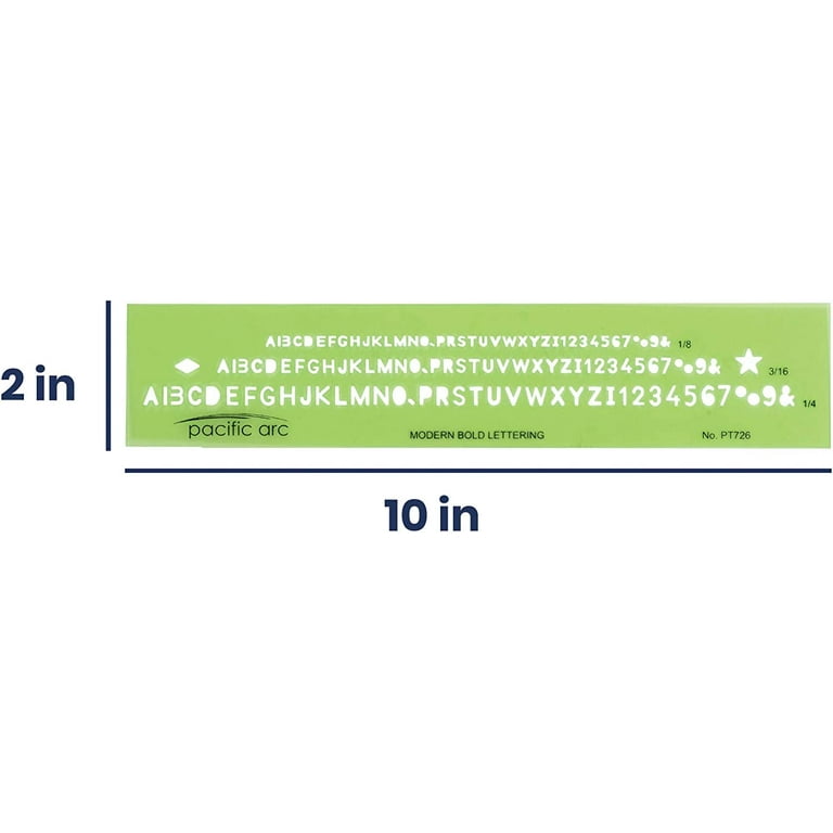 Template Lettering Guide Bold 3/8