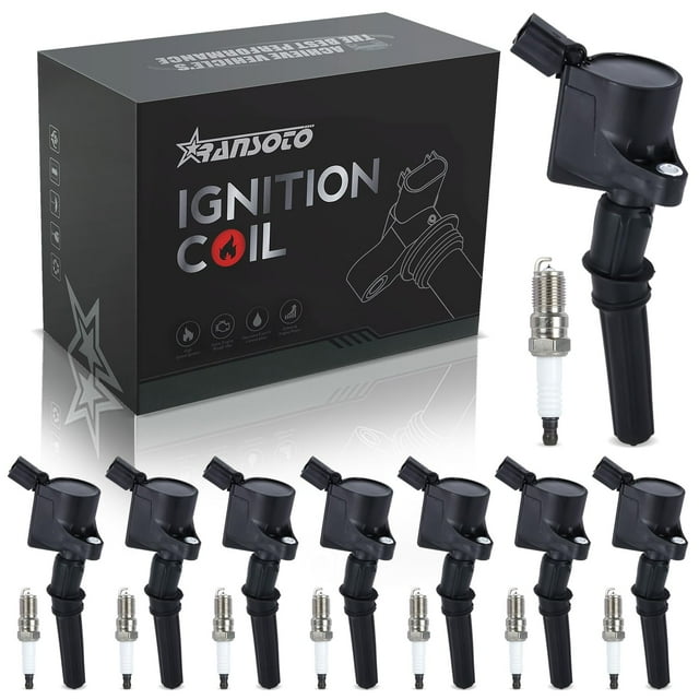Paquete de bobinas de encendido y bujía de iridio para Ford 4.6L 5.4L