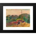 thumbnail image 2 of Thorvald Erichsen 14x12 Black Modern Framed Museum Art Print Titled - Evening Landscape (1921), 2 of 5