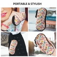 thumbnail image 6 of Sikiie Butterflies and Roses Sunglasses Soft Case Neoprene Zipper Eyeglass Case, Zipper Portable Spectacle Cases for Men Women, 6 of 6