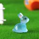 thumbnail image 3 of Conejo azul de oreja pequeña luminosa, 1 Juego (10 piezas), adorno de resina de conejito luminoso de Pascua, 3 of 13