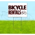 thumbnail image 1 of Bicycle Rentals (18" x 24") Yard Sign, Includes Metal Step Stake, 1 of 6