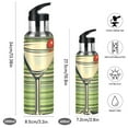 thumbnail image 2 of Yayeee 33oz Insulated Water Bottle Double Wall Stainless Steel with Flip Straw Lid, Red Martini, 2 of 7