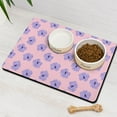 thumbnail image 3 of Aesthetic Dog Bowl Mat - Artistic Floral, Waterproof Pet Feeding Placemat, 3 of 5