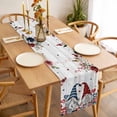 thumbnail image 3 of Pink Valentine's Day Table Runner 72 Inches Long Farmhouse Dress Scarves, Gnomes Floral Eucalyptus Leaves Wooden Dining Tablerunner for Coffee Table/Kitchen Island/Party Décor, 13" x 72", 3 of 8
